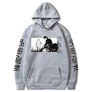 Japanese Anime Hoodies Jujutsu Kaisen Men Women Winter Pullovers Sweatshirts Megumi Fushiguro Hoody Tops Mens Hoodies