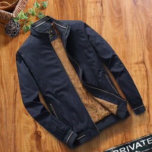 DIMUSI Fleece Jackets Mens Pilot Bomber Jacket Warm Male Fashion Baseball Hip Hop Coats Slim Fit Thermal Coats Mens Clothing