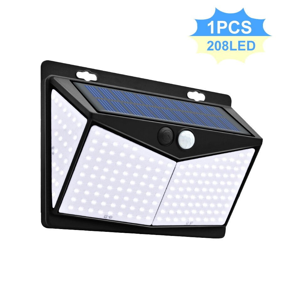 468 208 310 LED Solar Lamps 3 Modes PIR Motion Sensor Waterproof Garden decor wall street Lights Outdoor Sunlight Powered lights