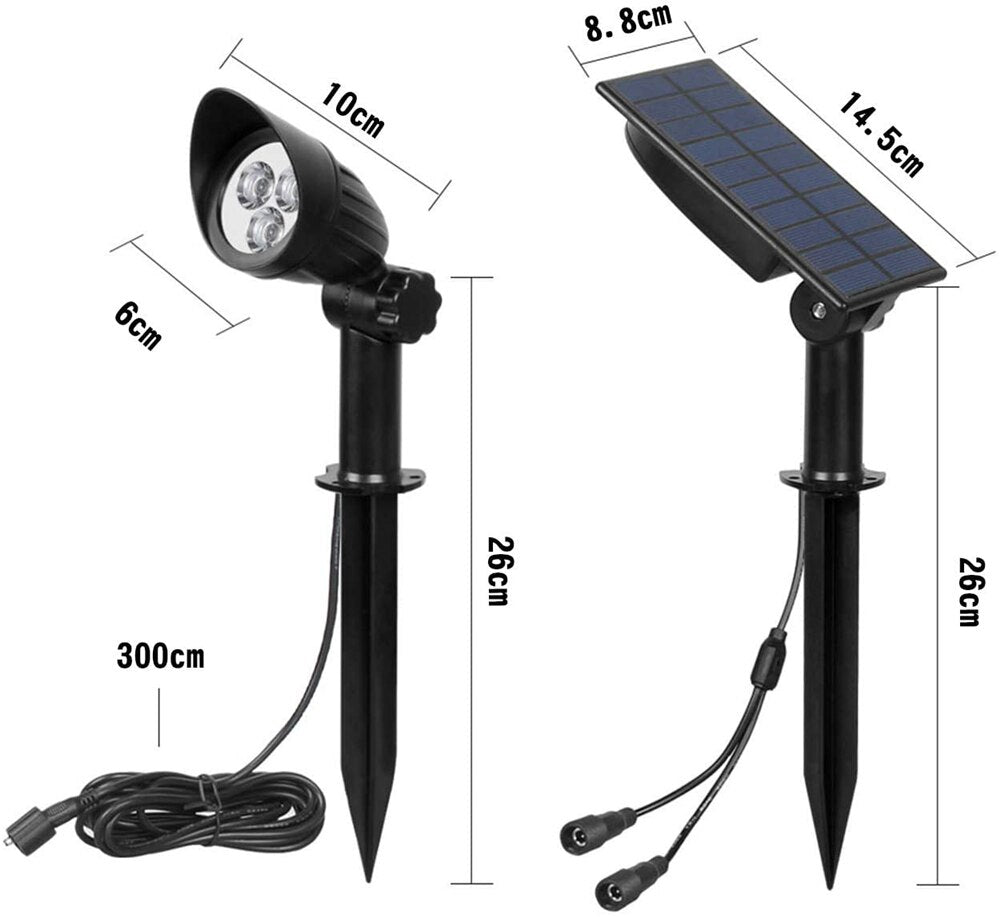 T-SUN Solar Garden Light 3000K/6000K IP65 Solar Power Light Outdoor Solar Lamp Solar Wall Light For Garden Decor Solar Spotlight