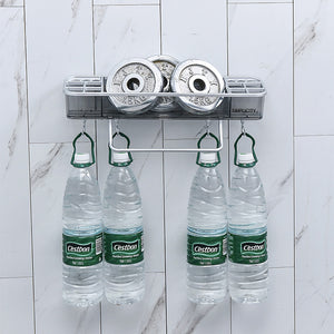Estantes de baño para el hogar, estante de almacenamiento multifuncional con gancho para champú, toalla y esquina