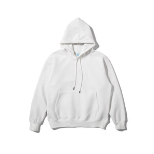 INFLATION Solid Color Fleece Hoodies Men Winter Thick Warm Hooded Sweatshirts Unisex Blank Pullovers