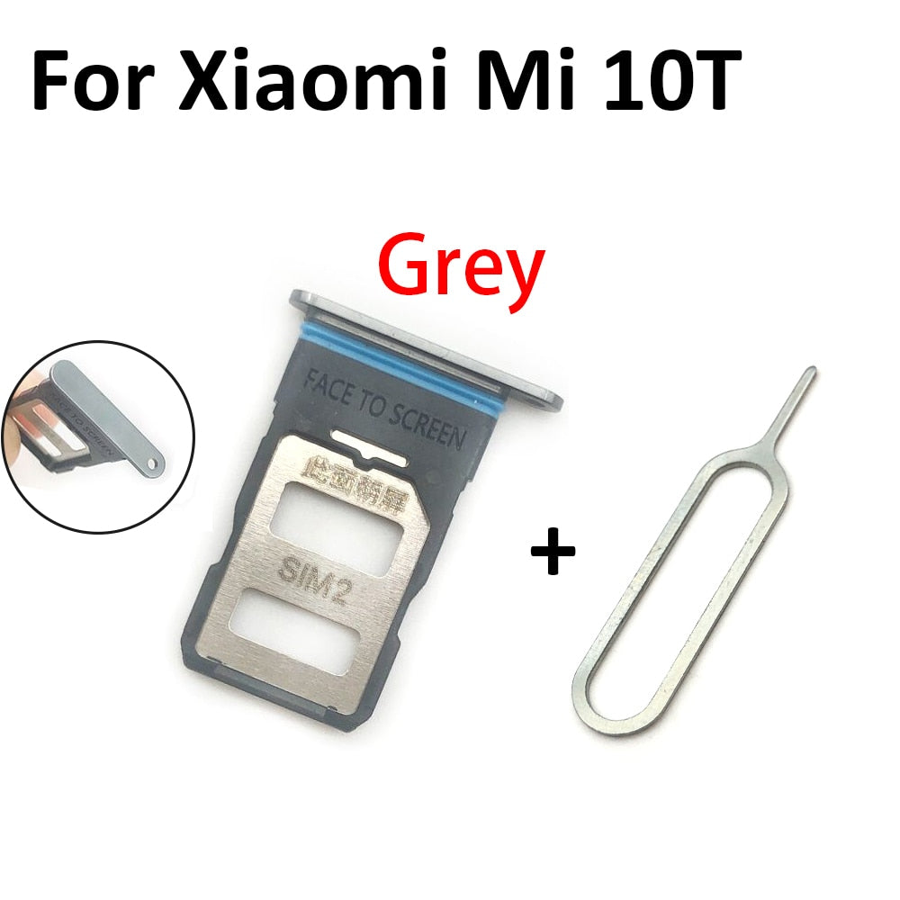 New For Xiaomi Redmi K20 K20 Pro For Xiaomi Mi 9T SIM Card Tray Slot Holder For Xiaomi Mi 10 Mi10 Pro 10T Lite Poco X3