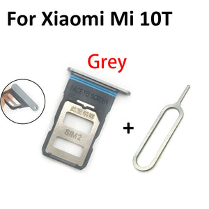 New For Xiaomi Redmi K20 K20 Pro For Xiaomi Mi 9T SIM Card Tray Slot Holder For Xiaomi Mi 10 Mi10 Pro 10T Lite Poco X3