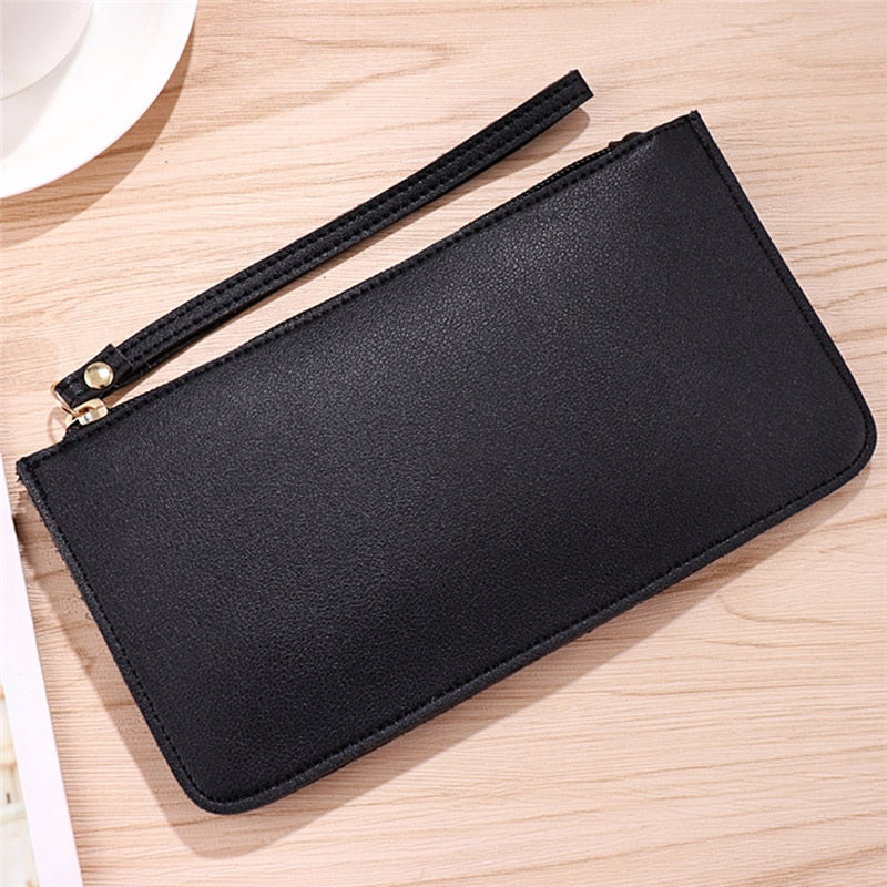 New Fashion Pu Leather Women Wallet Clutch Women&#39;s Purse Best Phone Wallet Female Case Phone Pocket Purse Coin Bag