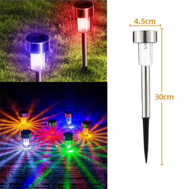 Lawn Light Led Garden Lamp Solar Garden Light Stainless Waterproof  Steel Solar Lamp for Garden Lights Outdoor Path Light