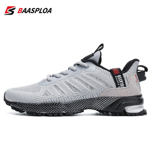 Men&#39;s Running Shoes Baasploa 2022 Male Sneakers Shoes Breathable Mesh Outdoor Grass Walking Gym Shoes For Men Plus Size 41-50