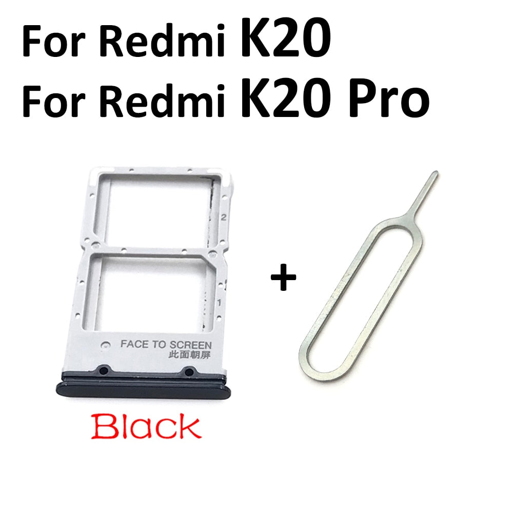 New For Xiaomi Redmi K20 K20 Pro For Xiaomi Mi 9T SIM Card Tray Slot Holder For Xiaomi Mi 10 Mi10 Pro 10T Lite Poco X3