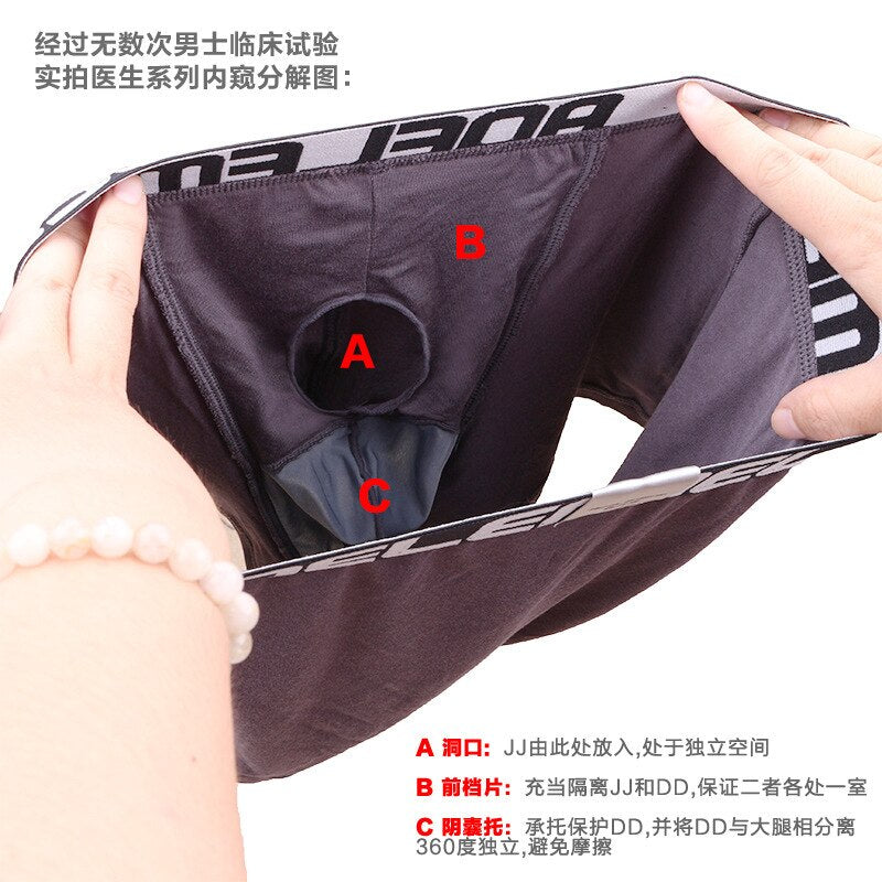 Mens Boxers shorts underwear health  bomb separation modal u convex sac bag physiological scrotum testicle moisture-proof Boxers