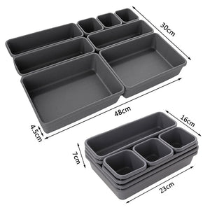 8pcs Household Drawer Organizers Dustproof Desk Stationery Storage Box Women Makeup Organizer for Kitchen Bathroom accessories