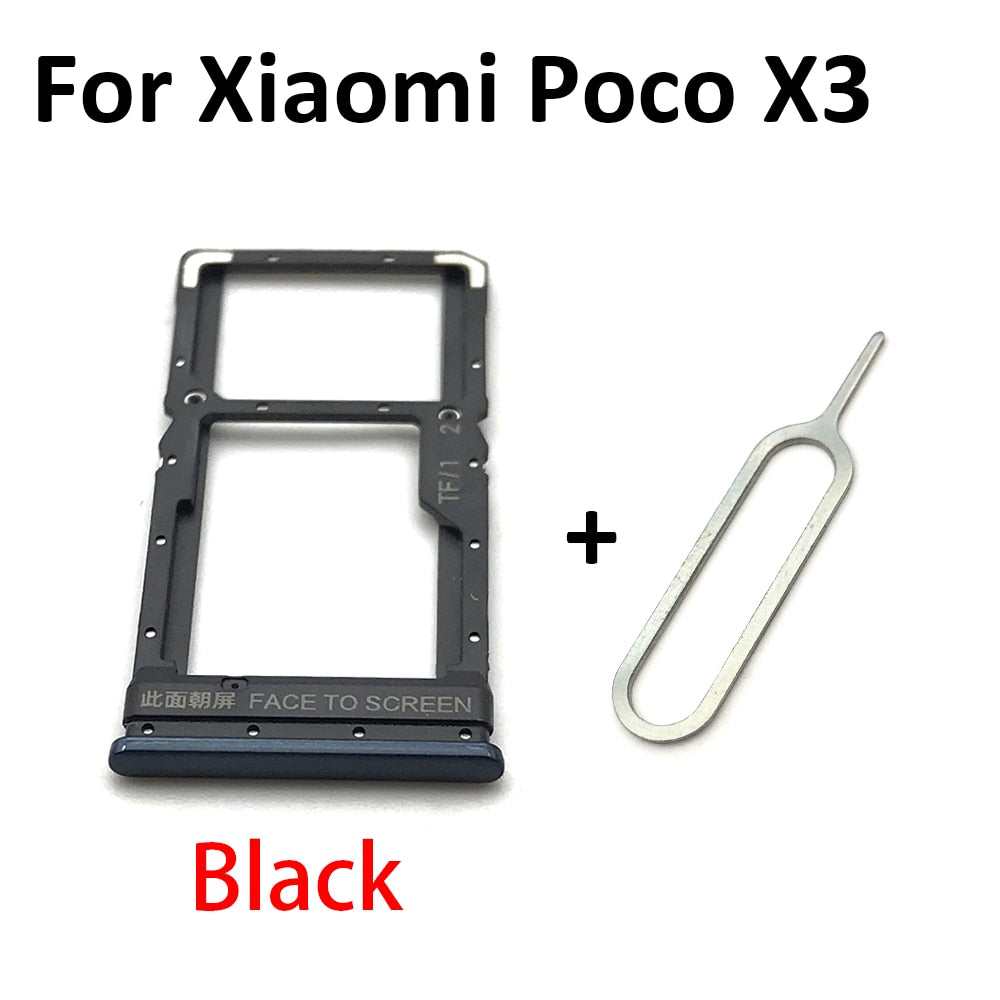 New For Xiaomi Redmi K20 K20 Pro For Xiaomi Mi 9T SIM Card Tray Slot Holder For Xiaomi Mi 10 Mi10 Pro 10T Lite Poco X3