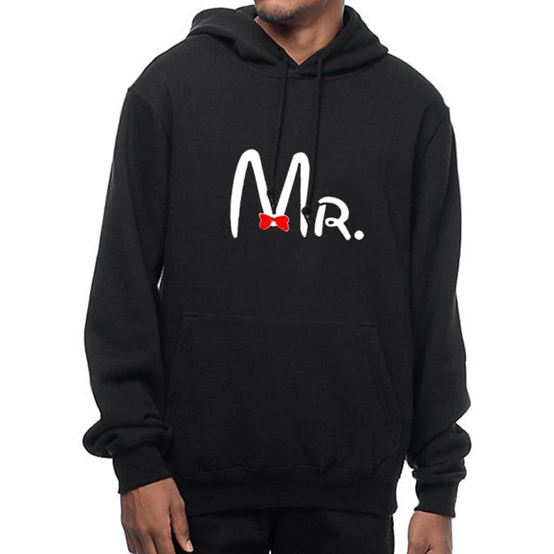 Couples Lovely MR. MRS. Couple Hoodies Chritsmas Women Men Lovers Sweatshirt Lovers Hoodies