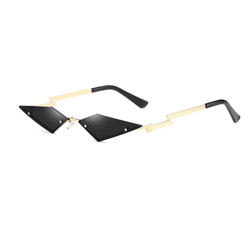 Sunglasses women Men oculos Fire Flame Sunglasses Rimless Wave Sun Glasses UV 400 Eyewear Trendy Narrow Sunglasses okulary gafas