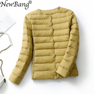 NewBang Ultra Light Duck Down Women Matt Fabric Lightweight Coat Warm Female Windbreaker Parka  Women's Down Jackets Plus Coats