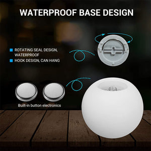 BORUiT RGB LED Waterproof Garden Ball Light Outdoor Lawn Lamps Christmas Party Landscape Swimming Pool Floating Lights