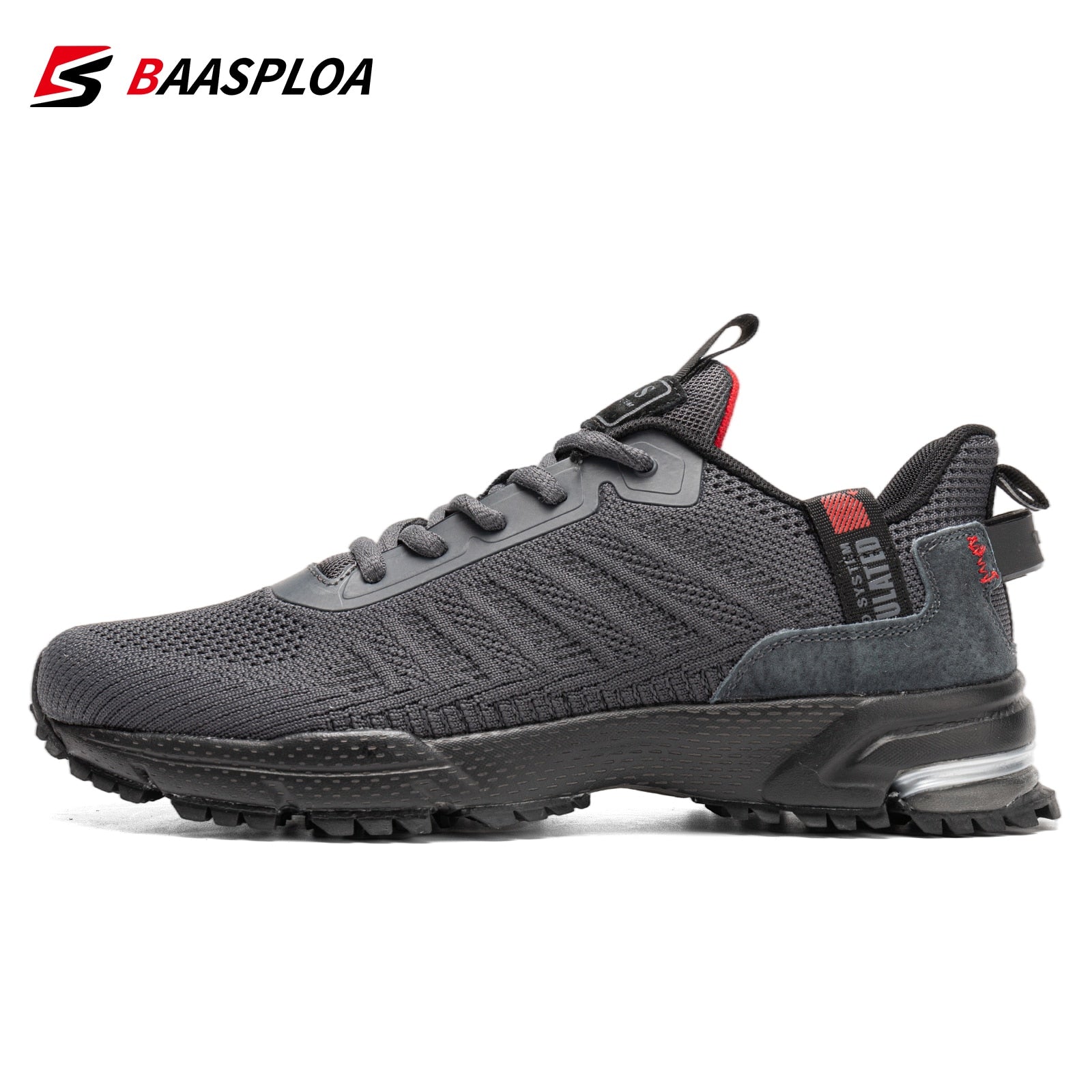 Men&#39;s Running Shoes Baasploa 2022 Male Sneakers Shoes Breathable Mesh Outdoor Grass Walking Gym Shoes For Men Plus Size 41-50