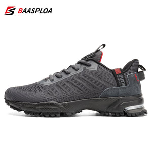 Men&#39;s Running Shoes Baasploa 2022 Male Sneakers Shoes Breathable Mesh Outdoor Grass Walking Gym Shoes For Men Plus Size 41-50