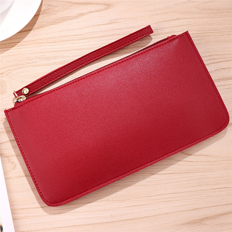New Fashion Pu Leather Women Wallet Clutch Women&#39;s Purse Best Phone Wallet Female Case Phone Pocket Purse Coin Bag