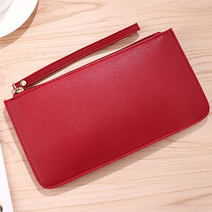 New Fashion Pu Leather Women Wallet Clutch Women&#39;s Purse Best Phone Wallet Female Case Phone Pocket Purse Coin Bag
