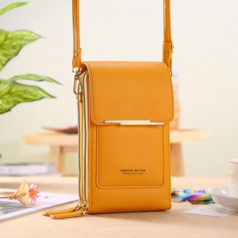 Buylor Women&#39;s Bag 2023 Trend Handbags Soft Leather Small Wallets Touch Screen Cell Phone Purse Fashion Crossbody Shoulder Bags