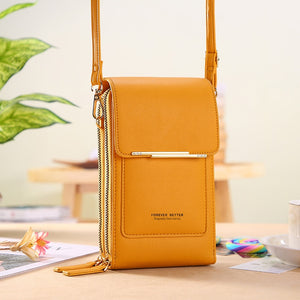 Buylor Women&#39;s Bag 2023 Trend Handbags Soft Leather Small Wallets Touch Screen Cell Phone Purse Fashion Crossbody Shoulder Bags