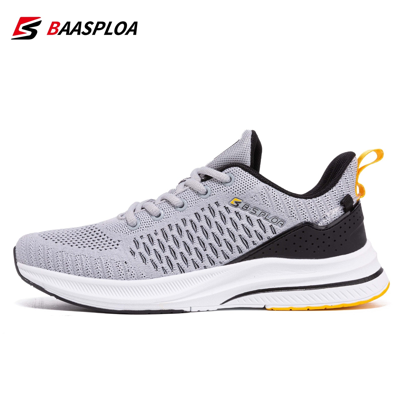 Baasploa Lightweight Running Shoes For Men 2023 Men\&#39;s Designer Mesh Casual Sneakers Lace-Up Male Outdoor Sports Tennis Shoe