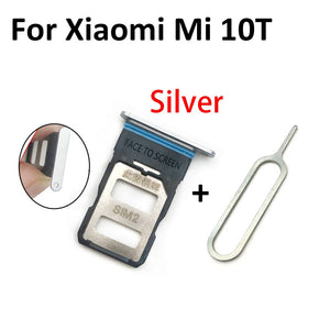 New For Xiaomi Redmi K20 K20 Pro For Xiaomi Mi 9T SIM Card Tray Slot Holder For Xiaomi Mi 10 Mi10 Pro 10T Lite Poco X3