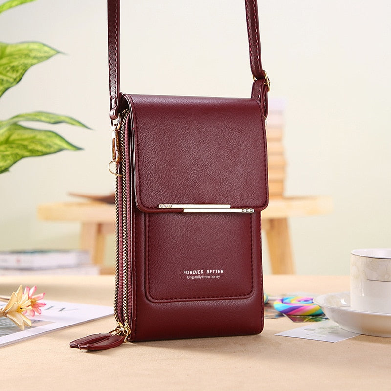 Buylor Women&#39;s Bag 2023 Trend Handbags Soft Leather Small Wallets Touch Screen Cell Phone Purse Fashion Crossbody Shoulder Bags