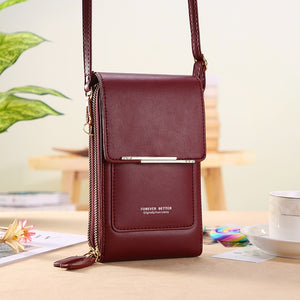 Buylor Women&#39;s Bag 2023 Trend Handbags Soft Leather Small Wallets Touch Screen Cell Phone Purse Fashion Crossbody Shoulder Bags