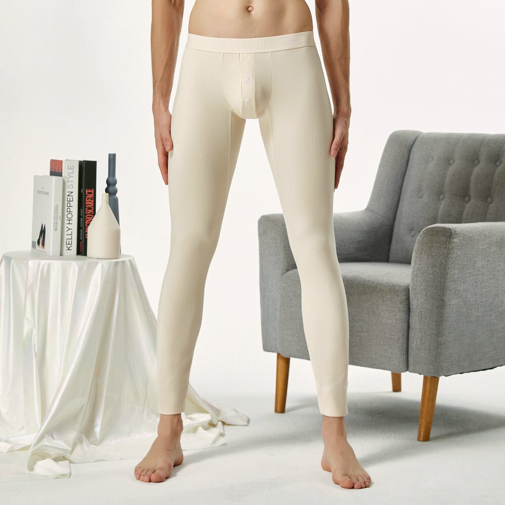 New Mens Thermal Underwear Bottoms Autumn Winter Men’s Leggings Keep Warm Trousers Mens Tight Underwear Long Johns Sleep