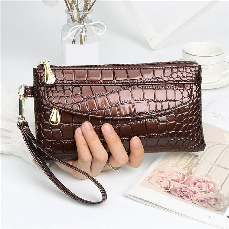 New Fashion Pu Leather Women Wallet Clutch Women&#39;s Purse Best Phone Wallet Female Case Phone Pocket Purse Coin Bag