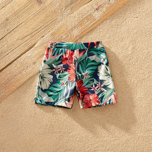PatPat New Summer Ruffle-Sleeve Floral Print Matching Swimsuits Family Look Children&#39;s Clothing Swimwear Women&#39;s Swimsuit