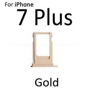 Sim Card Tray For iPhone 7 8 Plus Sim Holder Slot Replacement Parts