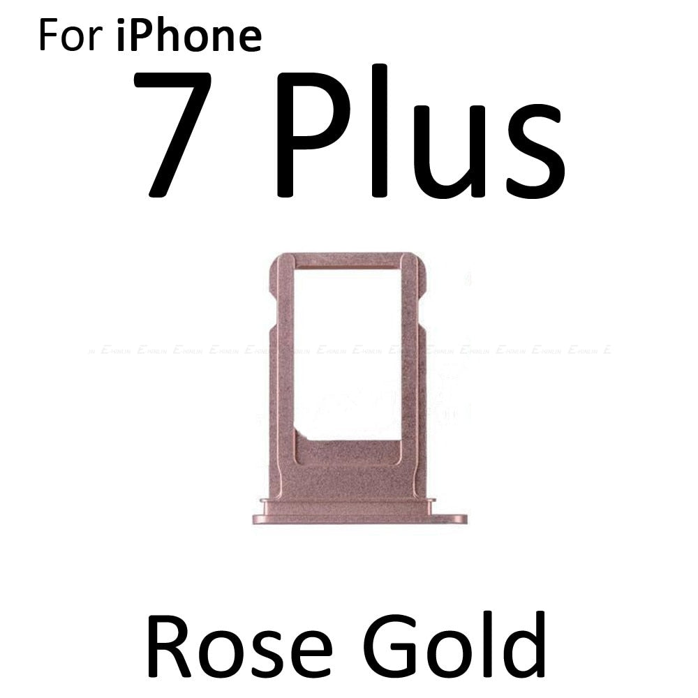 Sim Card Tray For iPhone 7 8 Plus Sim Holder Slot Replacement Parts