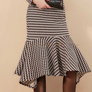 2019 New Spring Women&#39;s Sheath High Waist O-Neck Striped Lantern Sleeve Dress Fashion Elegant Slim Office Lady Dresses D93508X