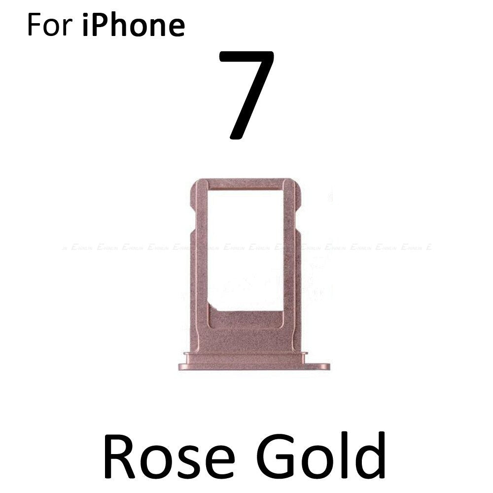 Sim Card Tray For iPhone 7 8 Plus Sim Holder Slot Replacement Parts