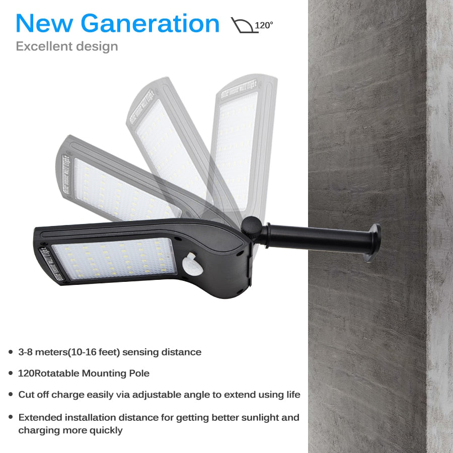 Solar Lights Outdoor 36 LED Super Bright Solar Lamp 280LM Motion Sensor Security Lights Wireless Waterproof Flexible Wall Lights
