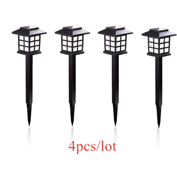 2/4/6/8pcs Led Solar Pathway Lights Waterproof Outdoor Solar Lamp for Garden/Landscape/Yard/Patio/Driveway/Walkway Lighting