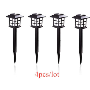2/4/6/8pcs Led Solar Pathway Lights Waterproof Outdoor Solar Lamp for Garden/Landscape/Yard/Patio/Driveway/Walkway Lighting