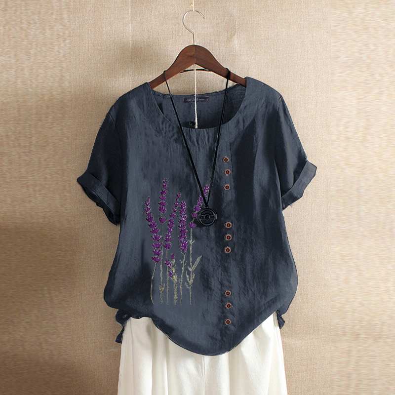 Summer Embroidery Tops Kaftan Women's Blouse 2023 ZANZEA Short Sleeve Tee Shirts Female O Neck Blusas  Casual Tunic