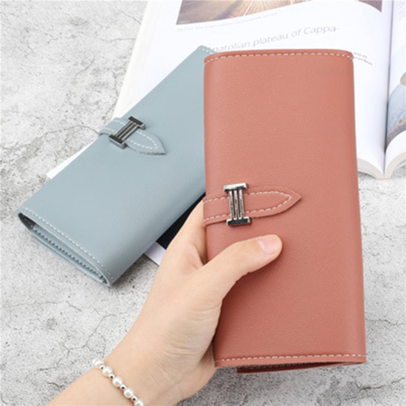 New Fashion Pu Leather Women Wallet Clutch Women&#39;s Purse Best Phone Wallet Female Case Phone Pocket Purse Coin Bag