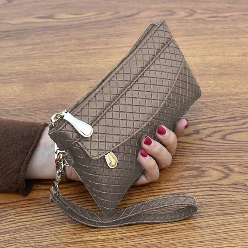 New Fashion Pu Leather Women Wallet Clutch Women&#39;s Purse Best Phone Wallet Female Case Phone Pocket Purse Coin Bag