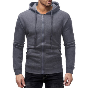 Mens Hoodies Solid Color  Hooded Sweatshirts