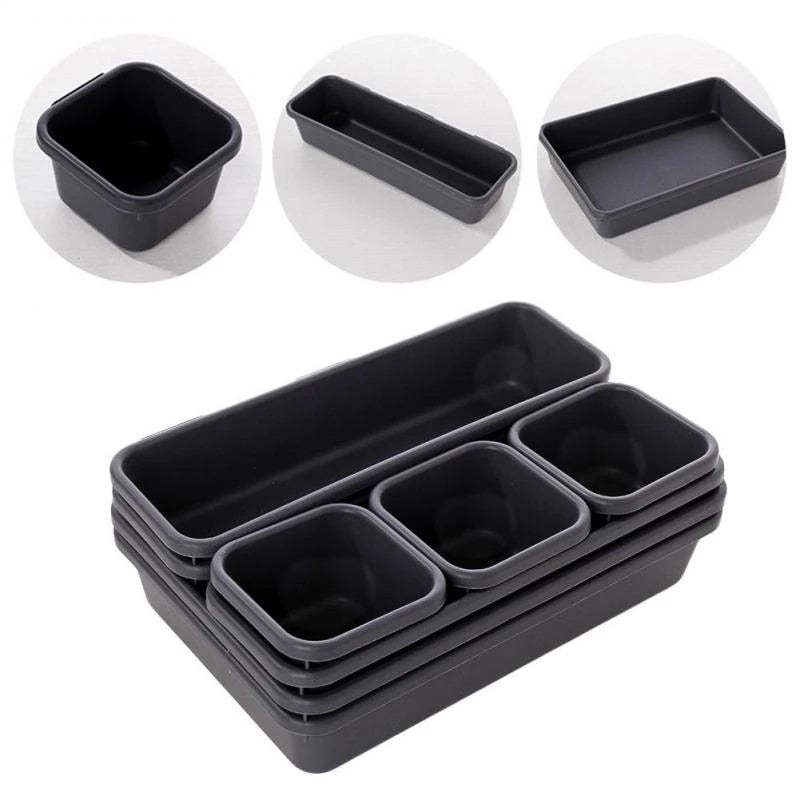 8pcs Household Drawer Organizers Dustproof Desk Stationery Storage Box Women Makeup Organizer for Kitchen Bathroom accessories