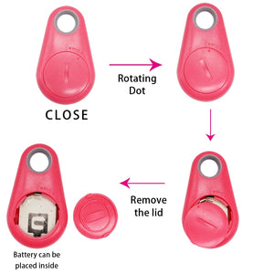 Anti-Lost Mini Pet Smart Tracker Bluetooth 4.0 GPS Alarm Locator Keychain for Pet Dog Cat Child ITag Tracker Key Finder Collar