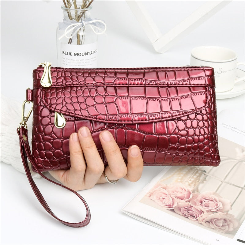 New Fashion Pu Leather Women Wallet Clutch Women&#39;s Purse Best Phone Wallet Female Case Phone Pocket Purse Coin Bag
