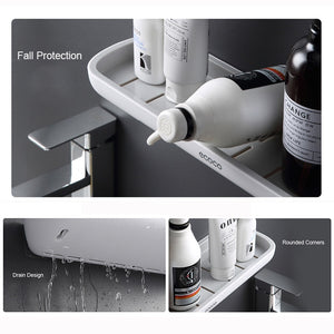Punch-Free Bathroom Organizer Shelf Shampoo Shower Storage Rack Bath kitchen Towel Holder Household Items Bathroom Accessories