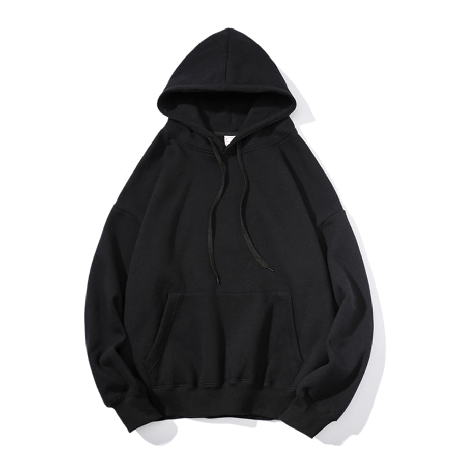 LAPPSTER Men Harajuku Colorful Streetwear Hoodies 2022 Autumn Mens Hip Hop Solid Hooded Sweatshirts Korean Fashions Black Hoodie