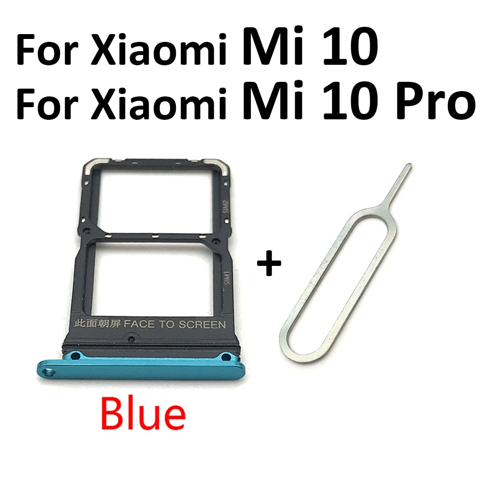 New For Xiaomi Redmi K20 K20 Pro For Xiaomi Mi 9T SIM Card Tray Slot Holder For Xiaomi Mi 10 Mi10 Pro 10T Lite Poco X3