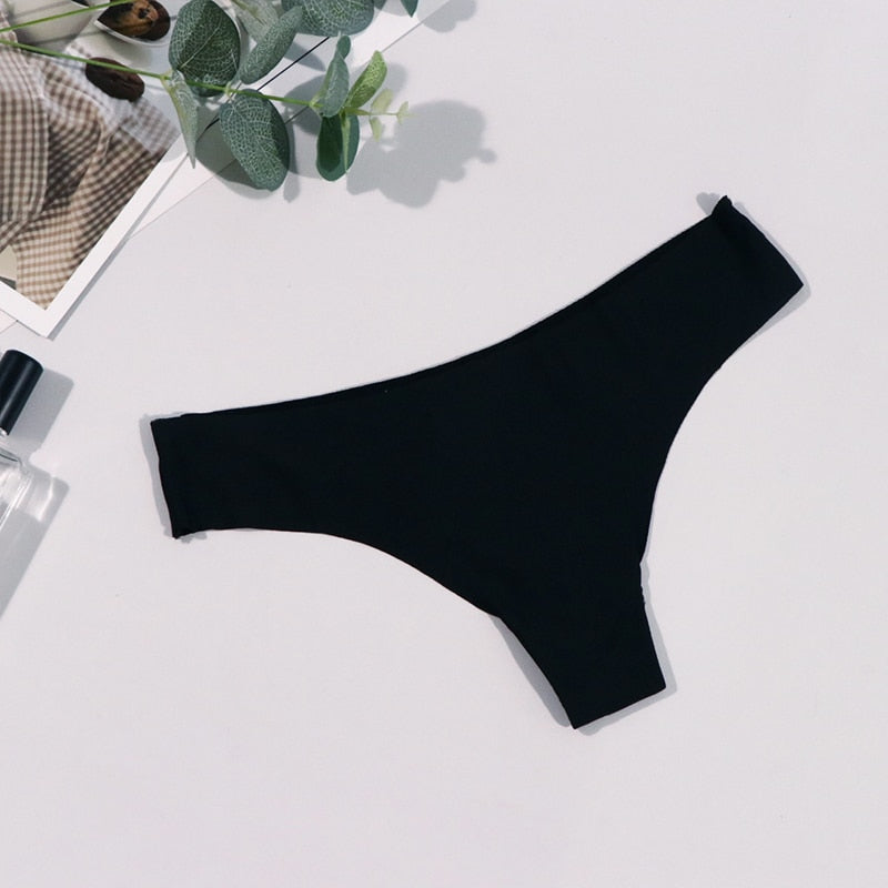 Hot Silk Sexy Women Thongs G String Seamless Panties Low-Rise Ladies T-back Comfortable Lingerie for Female Underwear